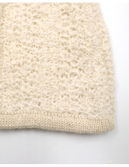 MAGLIONE DONNA GIROCOLLO IN  BABY ALPACA, SETA E LINO  "MELBOURNE"