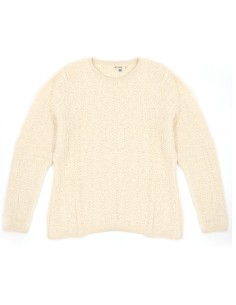 MAGLIONE DONNA GIROCOLLO IN  BABY ALPACA, SETA E LINO... 2