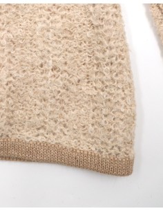 MAGLIONE DONNA GIROCOLLO IN  BABY ALPACA, SETA E LINO... 2