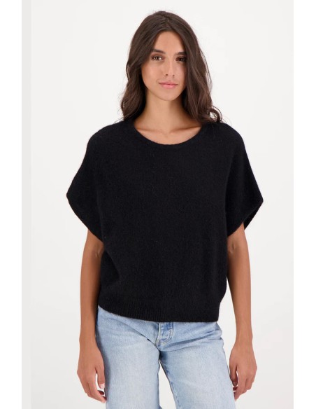 PULL SMANICATO IN 100% BABY ALPACA "AUBE"