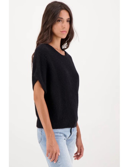 PULL SMANICATO IN 100% BABY ALPACA "AUBE"