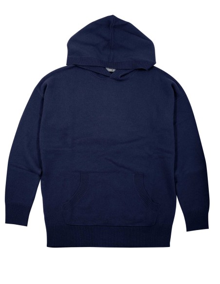 MAXI FELPA UNISEX IN 100% CASHMERE CON CAPPUCCIO "ALICE"