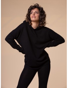 MAXI FELPA UNISEX IN 100% CASHMERE CON CAPPUCCIO "ALICE"...