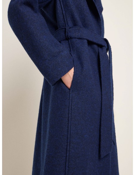 CAPPOTTO IN 100% LANA CON CINTURA