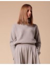 PULL COLLO ALTO IN 100% CASHMERE A COSTINA "MILENA"