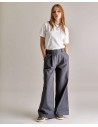 PANTALONI AMPI IN COTONE E LYOCELL "SOFIA"