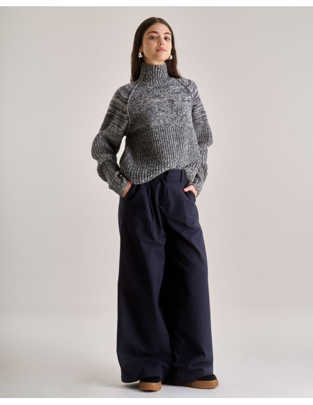PANTALONI AMPI IN COTONE E LYOCELL "SOFIA"