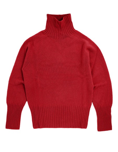 MAGLIONE DONNA SCOZZESE IN LANA DI AGNELLO SUPERFINE COLLO ALTO