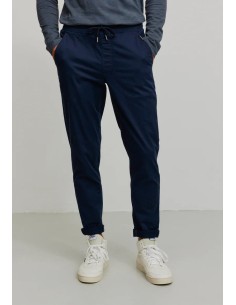 PANTALONE CHINO UOMO IN COTONE BIOLOGICO "TARO" - NAVY 2