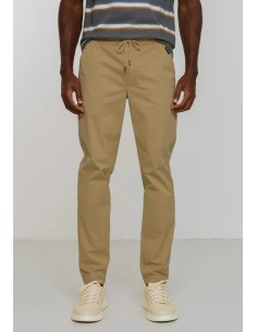 PANTALONE CHINO UOMO IN COTONE BIOLOGICO "TARO" - BEIGE