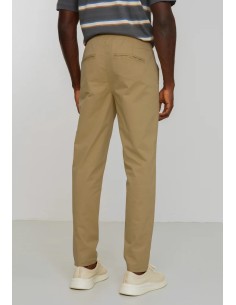 PANTALONE CHINO UOMO IN COTONE BIOLOGICO "TARO" - BEIGE 2