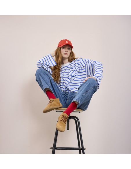 SCARPA STRINGATA BAREFOOT IN PELLE SCAMOSCIATA "PAT"