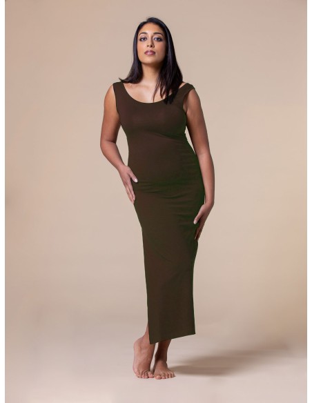 ABITO LUNGO SLIM IN BAMBU' "ANN"