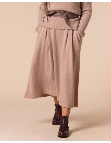 GONNA AMPIA 100% CASHMERE CON PENCES "MARTA"