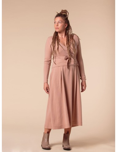 GONNA AMPIA 100% CASHMERE CON PENCES "MARTA"