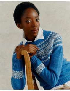 MAGLIONE DONNA IN PURA LANA VERGINE SCOZZESE "YOLK CREW"... 2