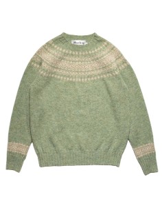 MAGLIONE DONNA IN PURA LANA VERGINE SCOZZESE "YOLK CREW"...