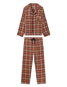 PIGIAMA UOMO IN FLANELLA DI COTONE BIO "JIMJAM" - TERRACOTTA 2