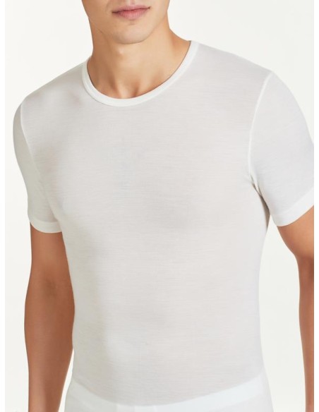 T-SHIRT UOMO IN LANA MERINO EXTRAFINE GIROCOLLO