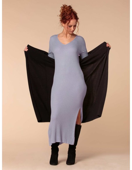 VESTITO CASHMIRETTO IN SETA E CASHMERE "AURORA"