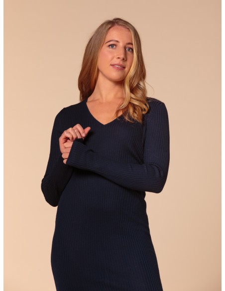 VESTITO CASHMIRETTO IN SETA E CASHMERE "AURORA"