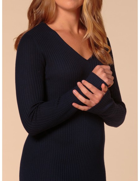 VESTITO CASHMIRETTO IN SETA E CASHMERE "AURORA"