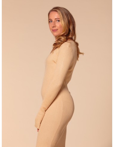 VESTITO CASHMIRETTO IN SETA E CASHMERE "AURORA"