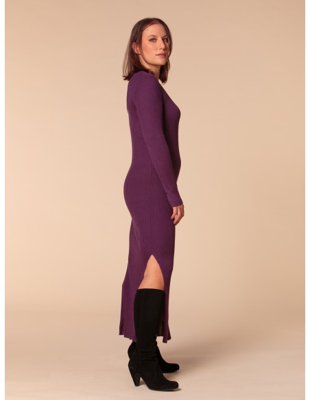 VESTITO CASHMIRETTO IN SETA E CASHMERE "AURORA"