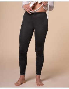LEGGINGS IN SETA E CASHMERE CASMIRETTI "EMMA" - ANTRACITE