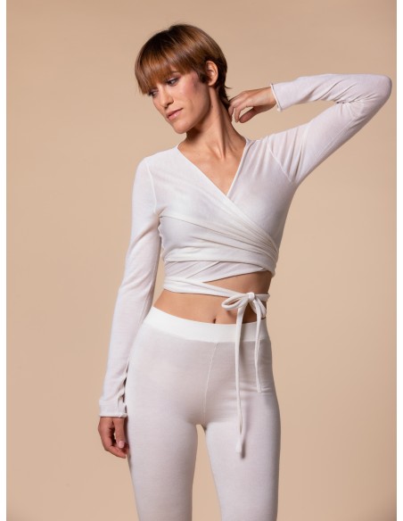 LEGGINGS IN SETA E CASHMERE CASMIRETTI "EMMA"