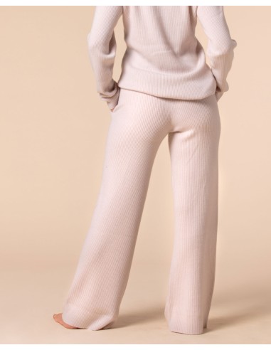PANTALONI 100% CASHMERE A COSTINA "SILVIA"
