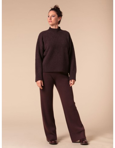 PANTALONI 100% CASHMERE A COSTINA "SILVIA"
