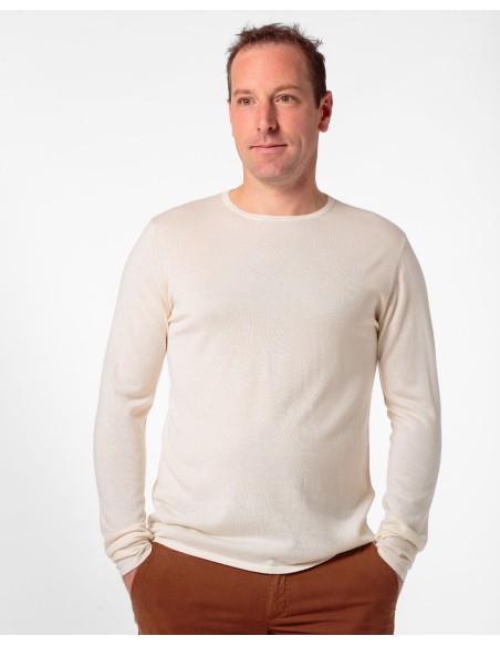 CASHMIRETTA UOMO GIROCOLLO IN SETA E CASHMERE "THOMAS"