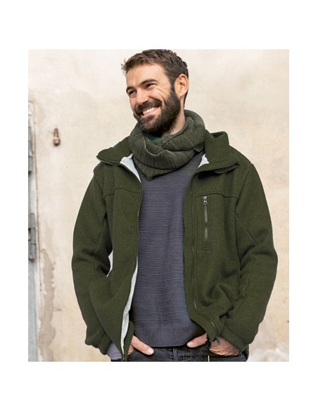 GIUBBOTTO UOMO IN LANA COTTA