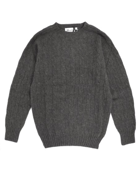 MAGLIONE UOMO SCOZZESE IN PURA LANA EXTRAFINE "TRECCE"