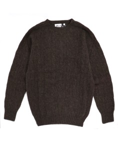 MAGLIONE UOMO SCOZZESE IN PURA LANA EXTRAFINE "TRECCE" -...