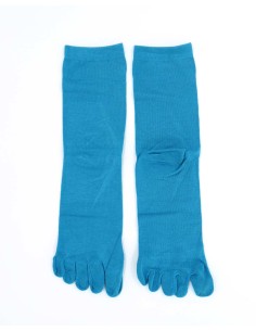 CALZINI IN BAMBU' 5 DITA - PETROLIO 2