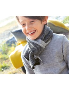 MAGLIONCINO KIDS IN PURA LANA MERINO BIOLOGICA - CARAMELLO