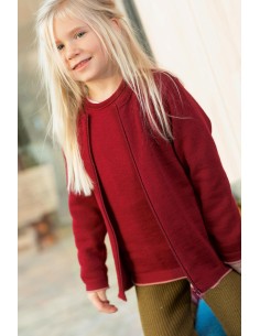 MAGLIONCINO KIDS IN PURA LANA MERINO BIOLOGICA - CARAMELLO 2