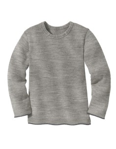 MAGLIONCINO KIDS IN PURA LANA MERINO BIOLOGICA - GRIGIO