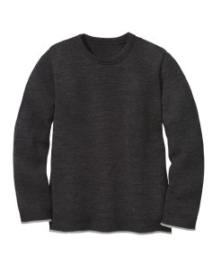 MAGLIONCINO KIDS IN PURA LANA MERINO BIOLOGICA - ANTRACITE