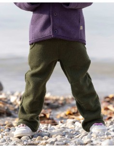 PANTALONI OUTDOOR IN LANA COTTA BIOLOGICA - NAVY 2