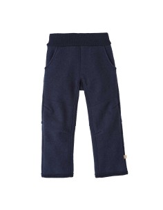 PANTALONI OUTDOOR IN LANA COTTA BIOLOGICA - NAVY