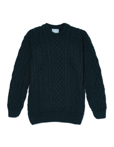 MAGLIONE ARAN GIROCOLLO IN LANA IRLANDESE...