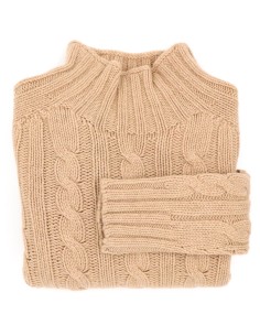 MAGLIONE DONNA IN LANA DI AGNELLO SUPERFINE "NIAHM" - BEIGE