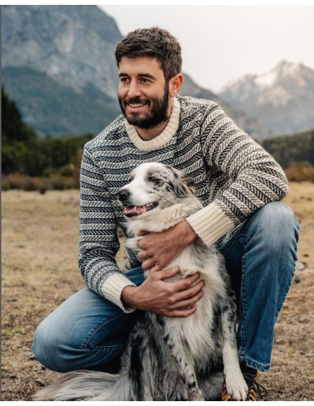 MAGLIONE NORVEGESE IN LANA MERINO "DANE"