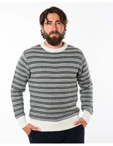 MAGLIONE NORVEGESE IN LANA MERINO "DANE"