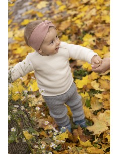 MAGLIONCINO BABY UN PURA LANA MERINO MELANGE - NATURALE
