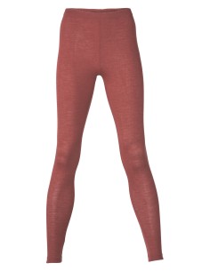 LEGGINGS DONNA IN LANA-SETA - RAME