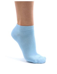 CALZINI IN BAMBU'CORTI "BASIC" - AZZURRO